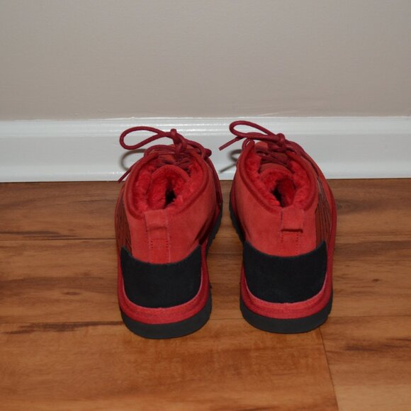 Share UGG Mens Neumel Graphic Outline 1130715 Round Toe Red Chukka Boot Size US - Picture 4 of 10